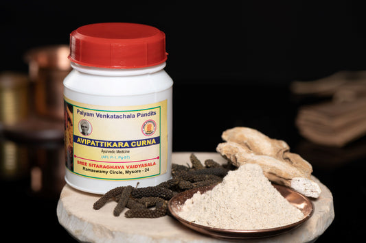 Avipattikara Choorna – Ayurvedic Herbal Powder for Digestion & Pitta Balance