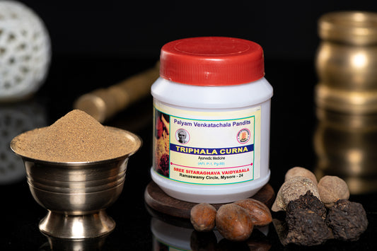 Triphala Choorna – Classical Ayurvedic Powder for Digestion & Constipation