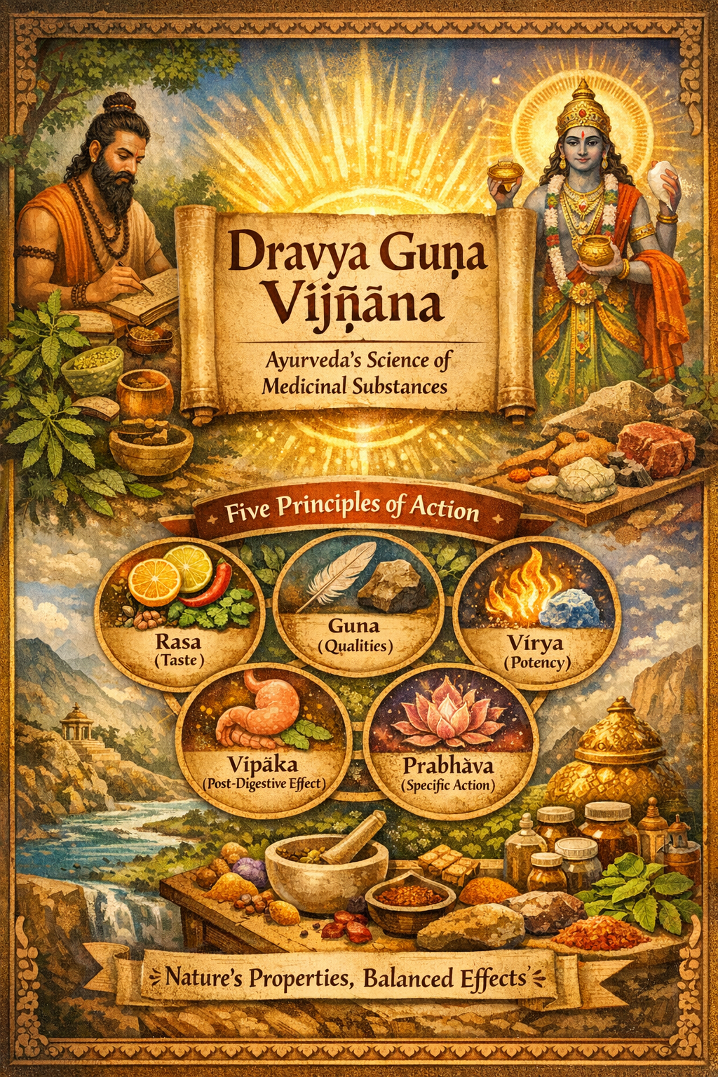 Dravya Guṇa Vijñāna: How Ayurveda Understands Medicines